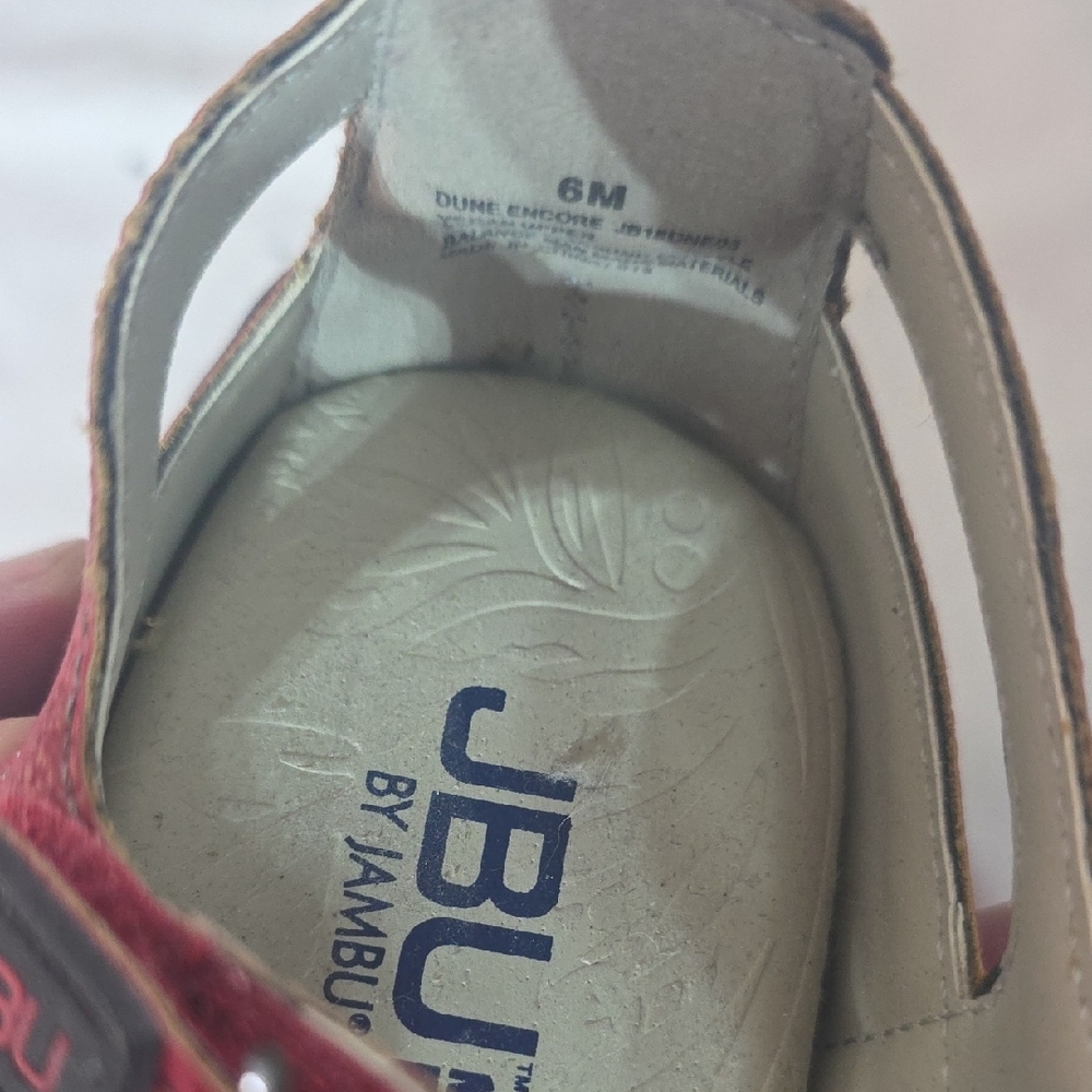 JBU Red and Black Sandals - Picture 5 of 5